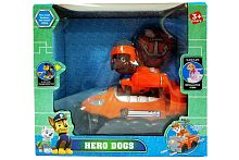 Щенячий патруль Герой + Машина ЗУМА, пластик, 2 ААА, свет, звук