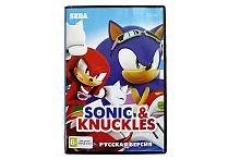 Картридж 16bit одноигровый SONIC 4 Sonic & KNUCKLES 16Мб