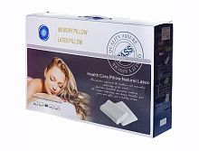 Подушка ортопедическая с памятью Memory Pillow Latex, 48х29 см, в коробке J-440
