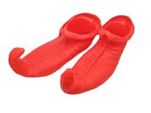 Резиновые ботинки "Шут", красный плотный латекс, размер 36-39