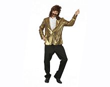 Жакет "Диско" мужской AF090, золотой полиэстер, размер 50-52