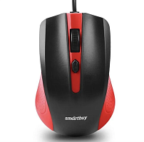 Мышь компьютерная проводная SmartBuy ONE SBM-352-K, красная/черная, кабель 1,2 м 