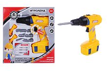 Набор детский инструмент ИГРОЛЕНД "Шуруповерт на батарейках"