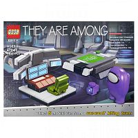 Конструктор QS08 AMONG US АМОНГ АС "THEY ARE AMONG" Командный пункт 47041, 164 детали