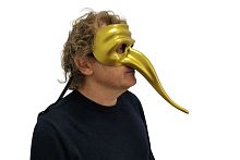 Маска с длинным клювом (венецианская полумаска), без размера