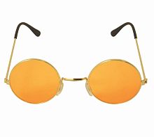 Очки Джона Леннона оранжевые (ВА222), размер оправы 12,5 см