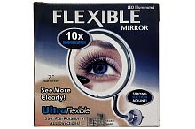 Зеркало с 10-кратным увеличением и подсветкой FLEXIBLE MIRROR 10x 7''