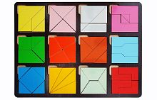 Развивающая доска "Сложи квадрат" 2 уровень сложности /32