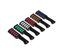 Мелки для окрашивания волос - расческа, 6 цветов, 17 х 9,6 см ЦЕНА ЗА 1 шт!