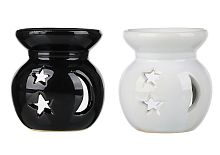Аромалампа "Звезды и луна", керамика, 2 дизайна, размер 7х7х7 см