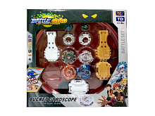 BEYBLADE BATTLE GYRO "Бейблейд" НАБОР АРЕНА круг Ø 30 см + 2 волчка  с пускателем 