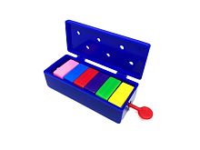 Фокус "Коробка с цветными брусками", пластмасса, размер 6,2*2,5*2 см