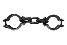 Кандалы заключенного на ноги, пластмассовые, размер 15*14*50 см