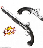 Пистолет Пирата карнавальный, со светом, со звуком, пластик, длина 36 см