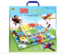 Настольная игра BY TOYS 3D LUDO "3Д ЛУДО", для детей от 8 лет, 3D, для 2-4 игроков