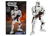 Конструктор KSZ SPACE WARS Штурмовик Первого Ордена 605-2, высота 23,5 см, 81 деталь