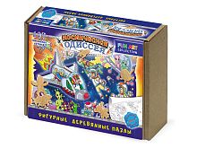 НИ Фигурный деревянный пазл FUN ART collection "Космическая одиссея", 107 деталей