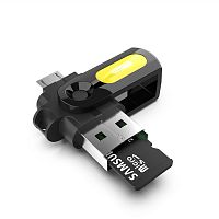 Переходник EZRA OC02 OTG штекер USB-TF - штекер microUSB