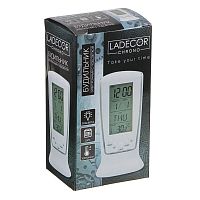 Будильник электронный с подсветкой, датой и температурой LADECOR CHRONO