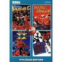 Картридж 16bit 4в1 AA-4104(RU) BARE KNUCKLE DOUBLE DRAGON 1, 2/HOCKEY