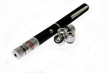 Лазерная указка RED Laser Pointer L04-4H с 4 насадками, красный луч