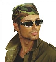 Бандана Камуфляж 1048М, цвет хаки, полиэстер, размер 54*54 см